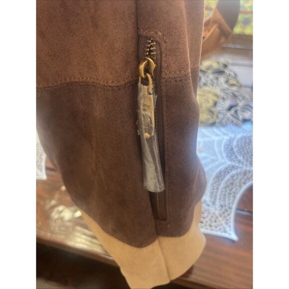 NWT STEVE MADDEN Faux Fur Patchwork 2 In 1 Small Crossbody Bag & Large Hobo Bag - Picture 5 of 10